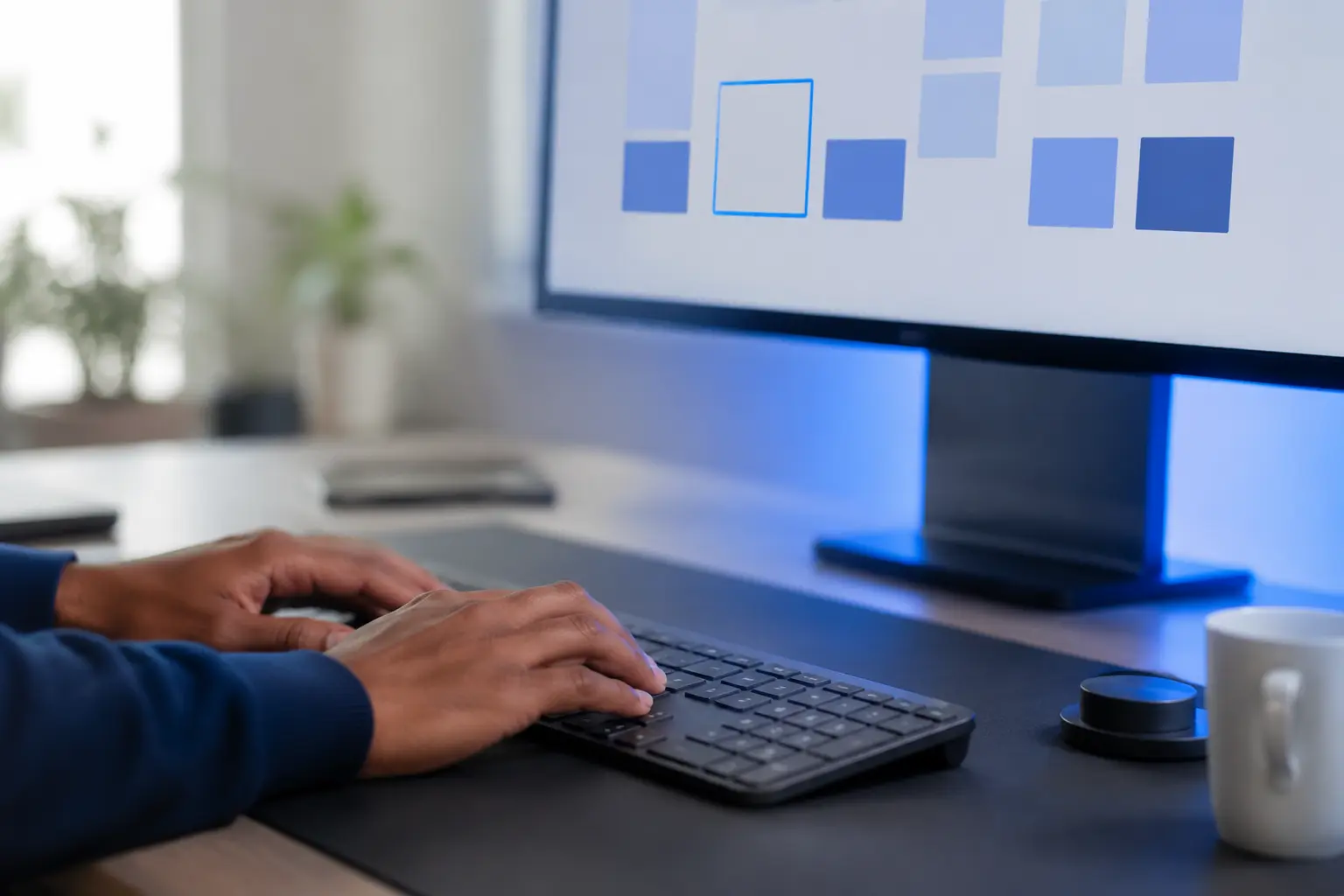 A keyboard-first accessibility review with a visible focus outline